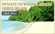 Private to Banana Beach Coral Island